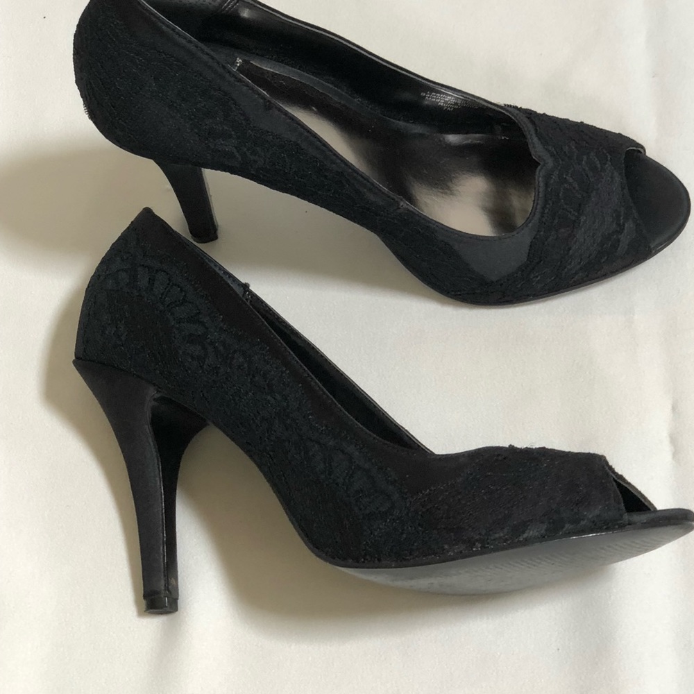 Alfani Black Heels with Lace